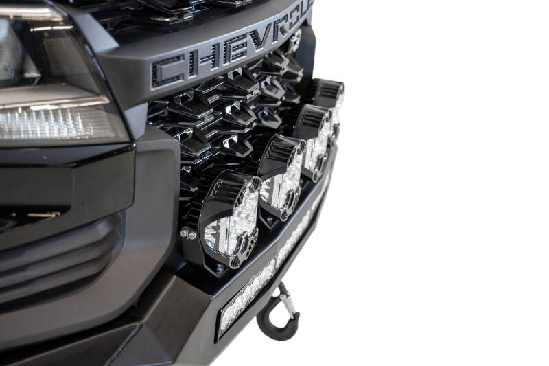 Chevrolet Colorado ZR2 Bumper - Front - Addictive Desert Designs - Stealth Fighter - Hammer Black with Satin Black panels - `21-`27